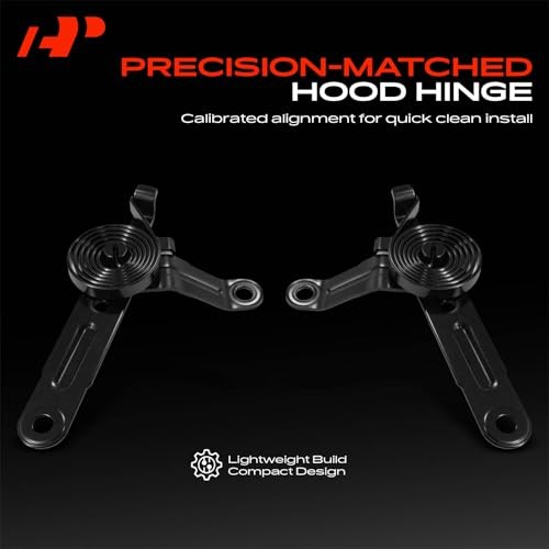Set of 2 Front Driver and Passenger Hood Hinges Compatible with 2007-2014
