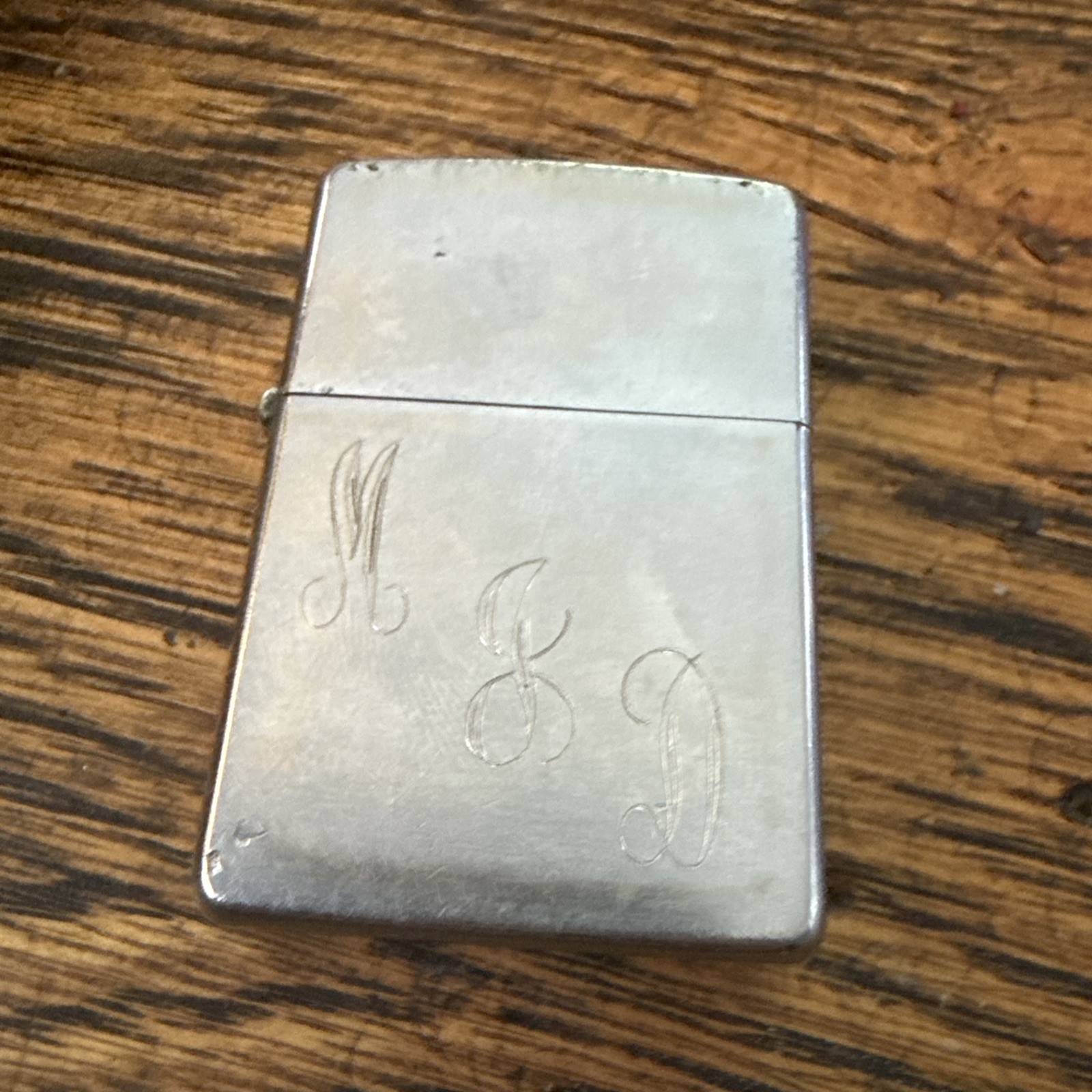 1968 Zippo Lighter (Chrome) w Insert Vietnam War Vet MLD