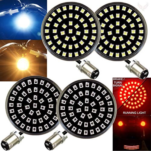 Midnight Edition 2 Inch LED Add Smoked Lenses Front (1157) and Rear (1157) Kit