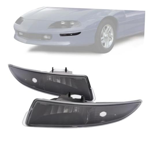 Turn Signal Lights Compatible with 1993-2002 Clear Lens + Black Housing
