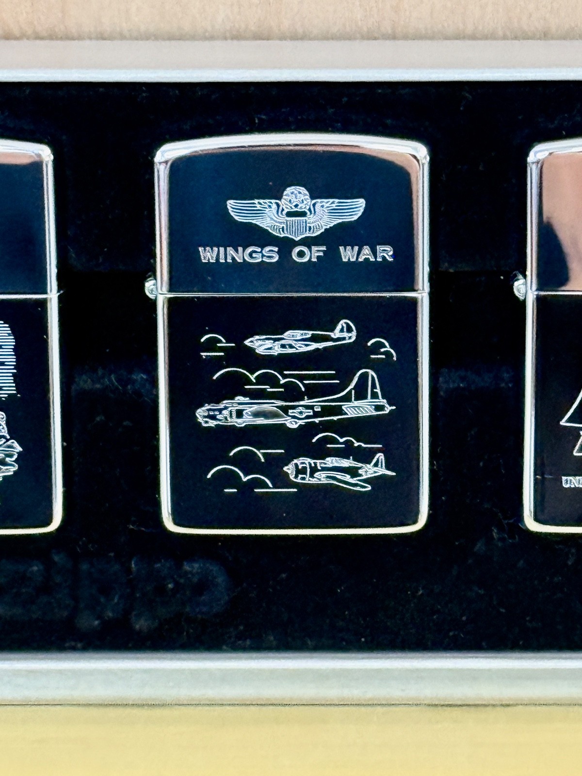 Rare Zippo The WW II Commemorative Series – Full Set in Original Box w/ Cases