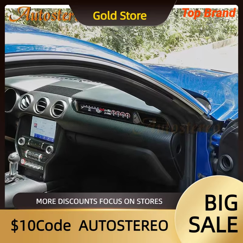 Car Passenger Screen Instrument Dashboard For Ford Mustang 2015-2021 Digital Clu