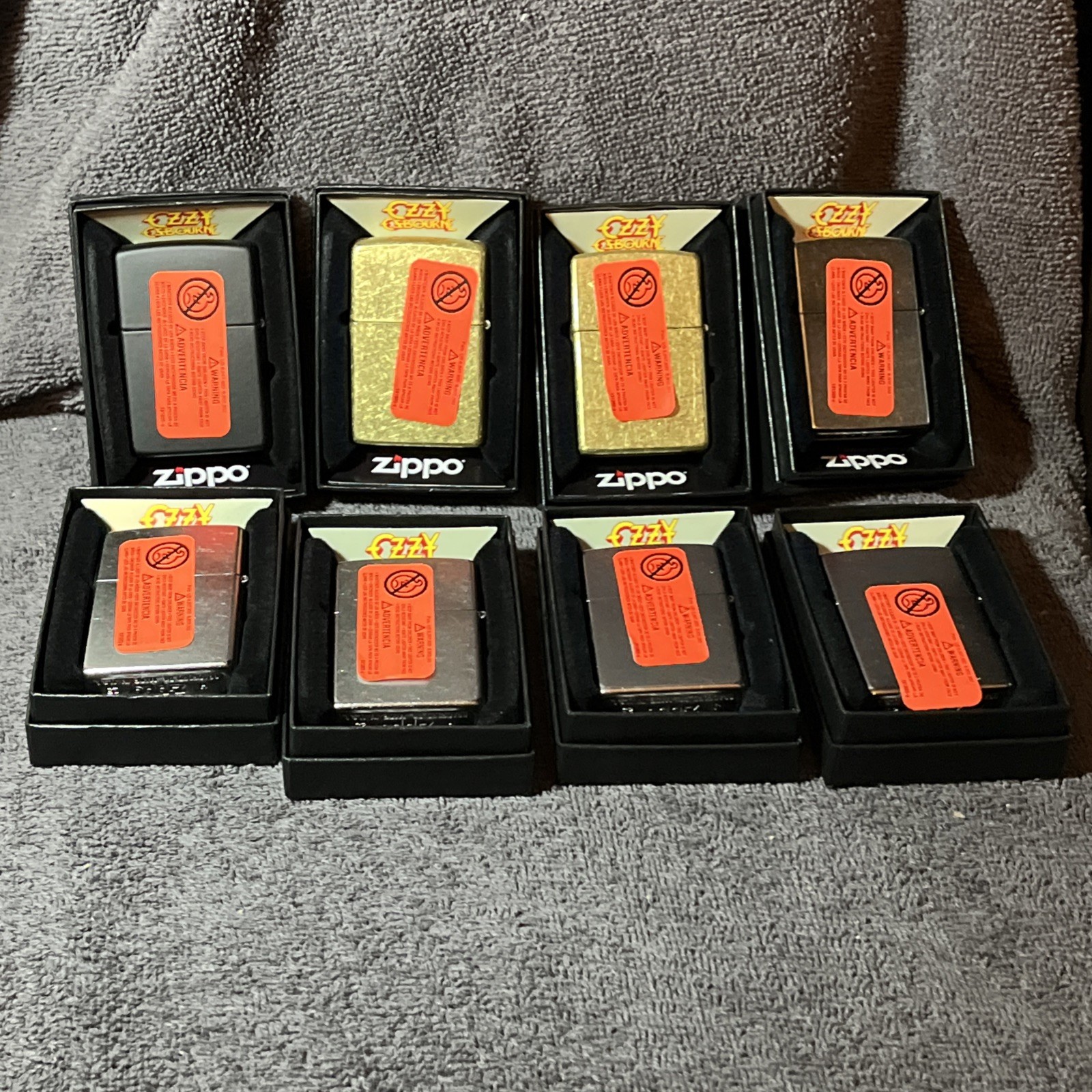 8 Ozzy Osbourne Zippo Lot lighters Brand New Classic Rock Heavy Metal 🤘 Limited