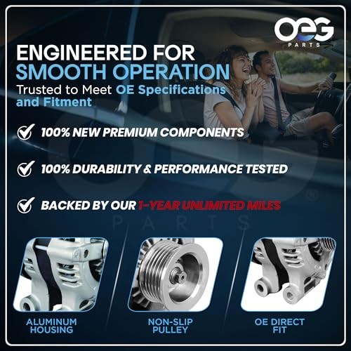 OEG Parts New Alternator Compatible With Ford Mustang V6 3.8L 1994-2000,