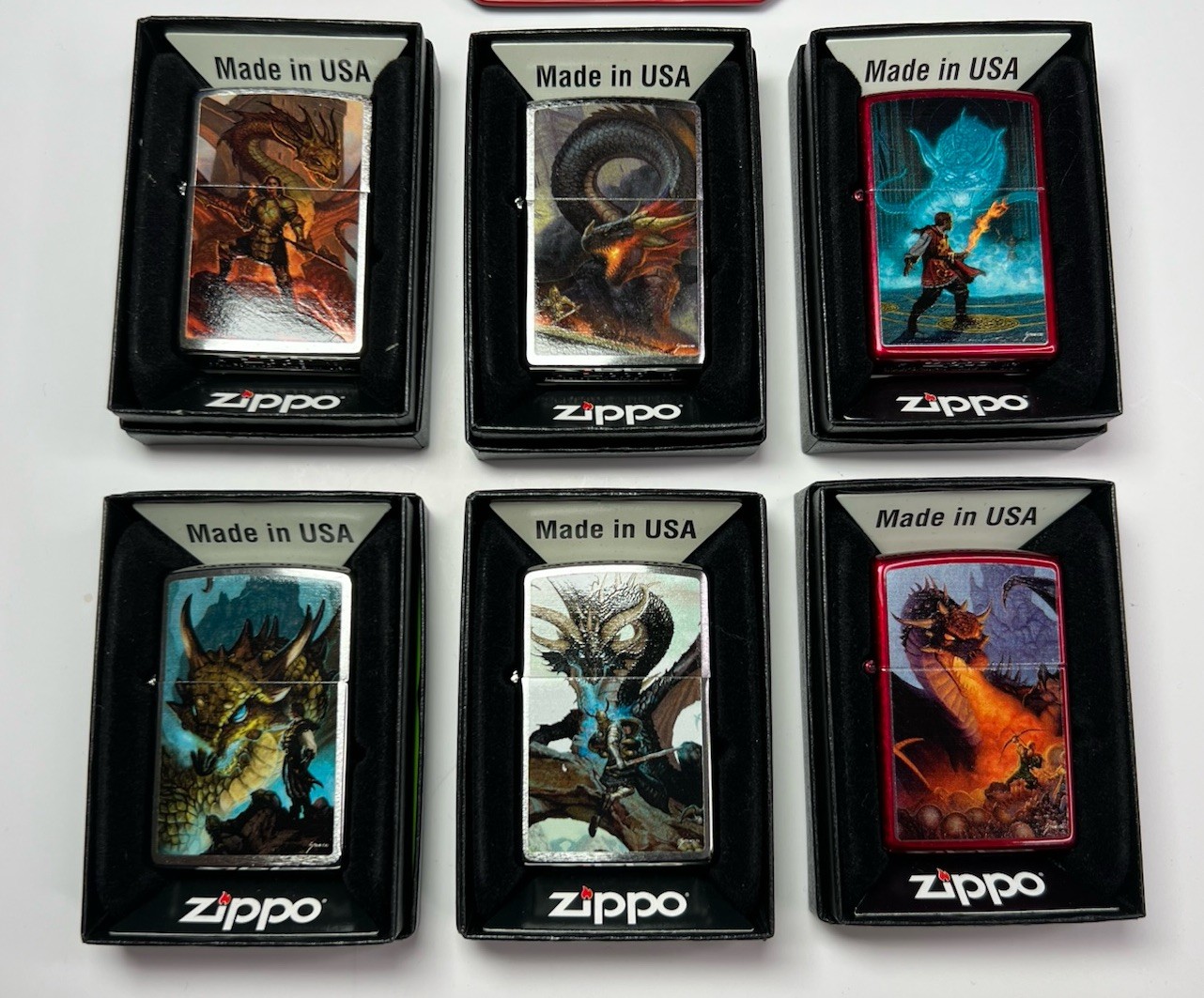 Bradford Exchange Forged From Fire Zippo Lighter Collection Complete Set 2015