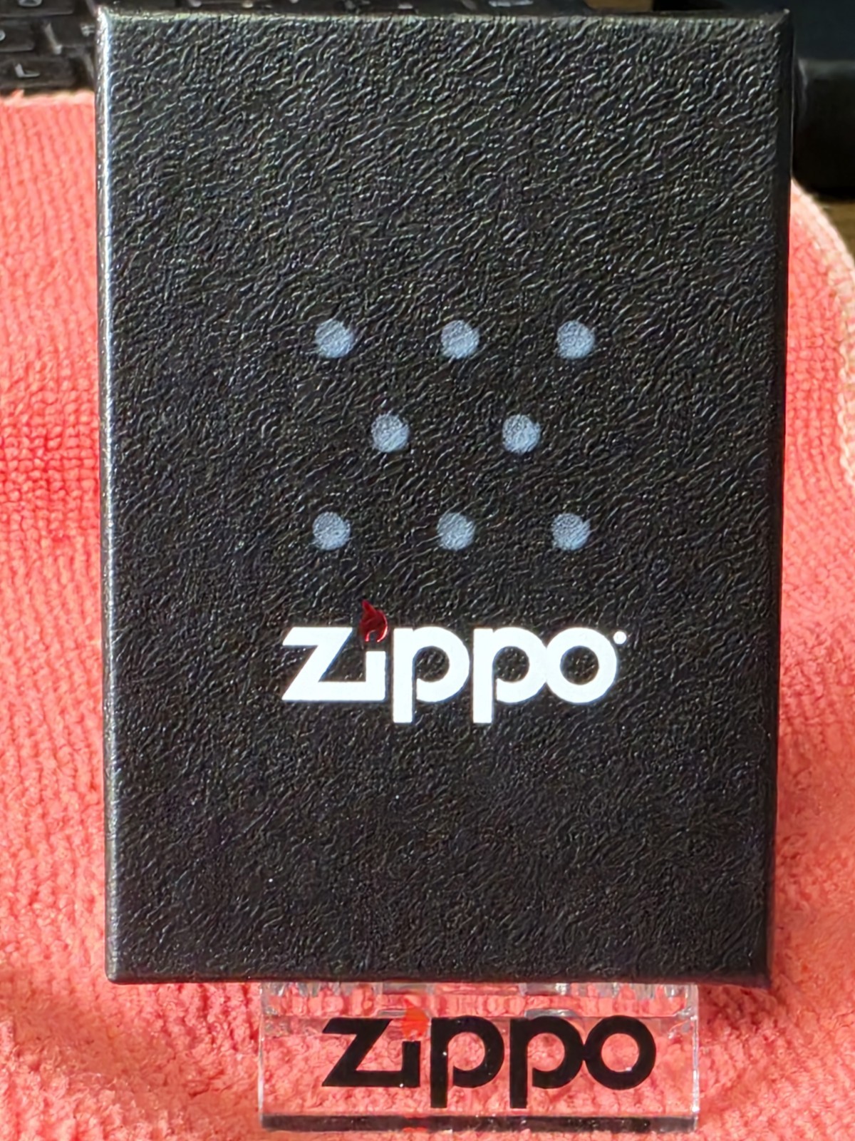 ZIPPO ENTHUSIAST NETWORK LOGO ON HIGH POLISHED CANDY APPLE RED ZIPPO(21063)BNIB