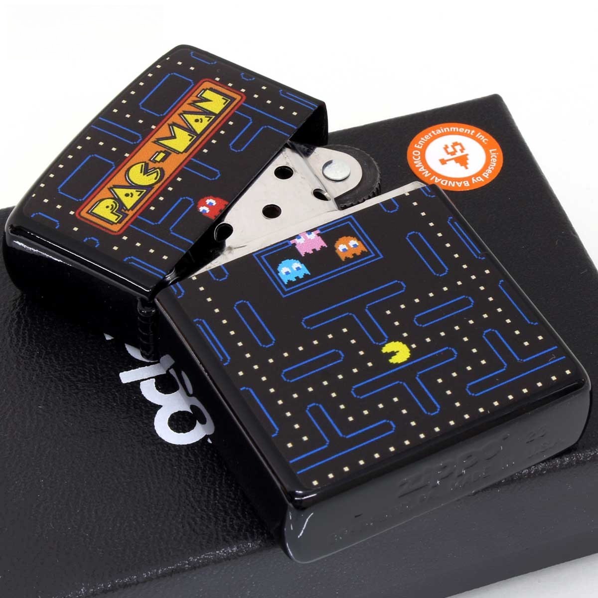 Zippo Lighter CASE ONLY Namco Legendary Masterpiece Game Pac-Man Classic Present