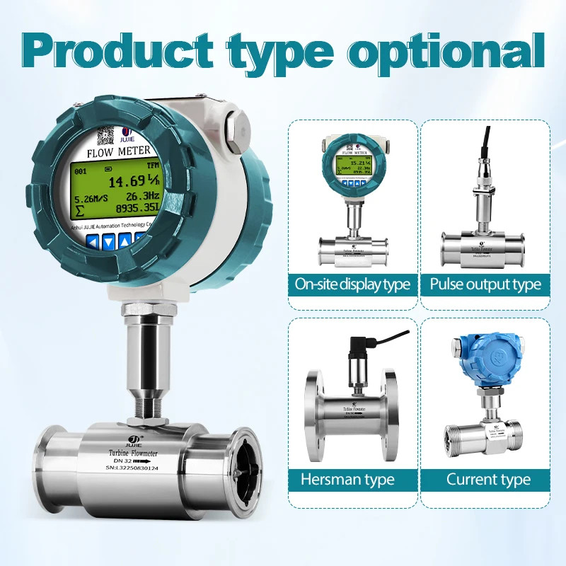Digital Display Turbine Flow Meter Food Grade Stainless Steel Sanitary Meter Tr