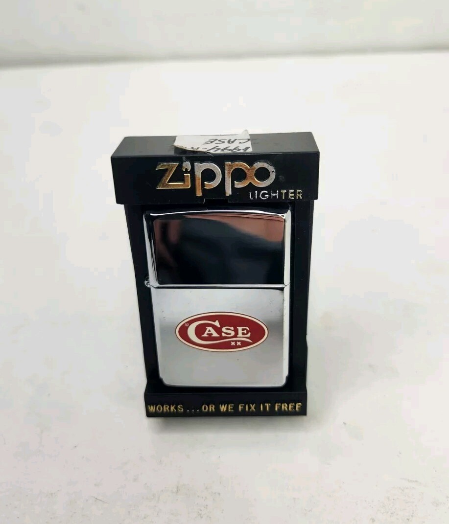 ZIPPO 1994 CASE XX CUTLERY POLISHED CHROME LIGHTER Unfired New NOS