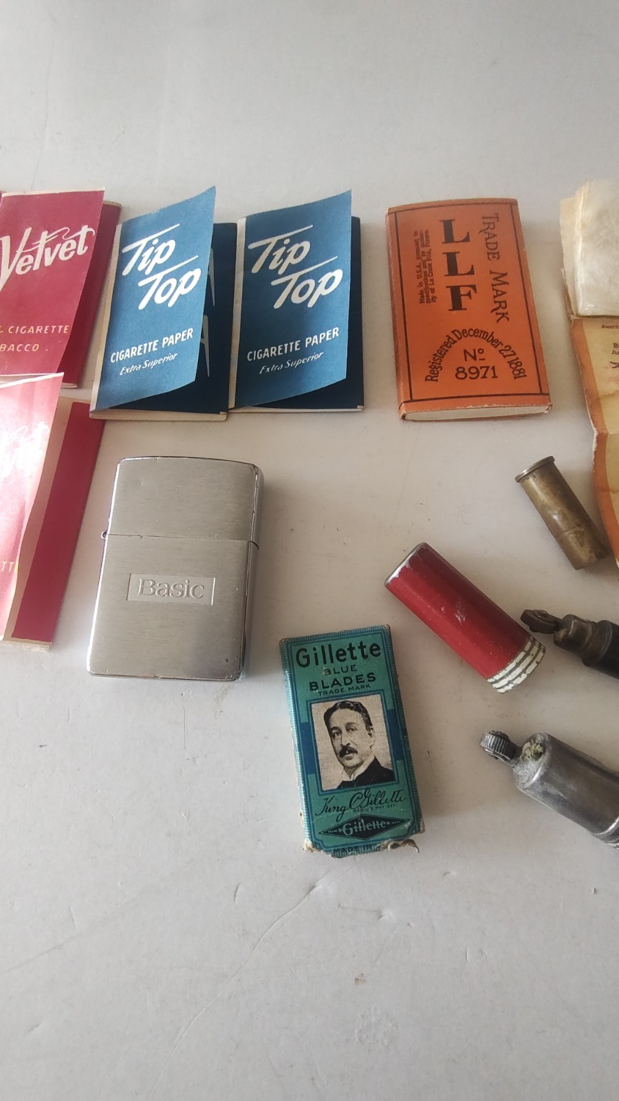 Zippo Lighter, Antique Lighter , Tobacco Papers , Vintage Smoke Pipie.