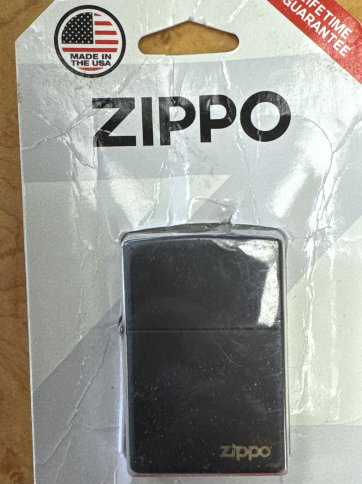 Zippo Genuine Windproof Lighter #218 Classic Black Finish Brand New Sealed