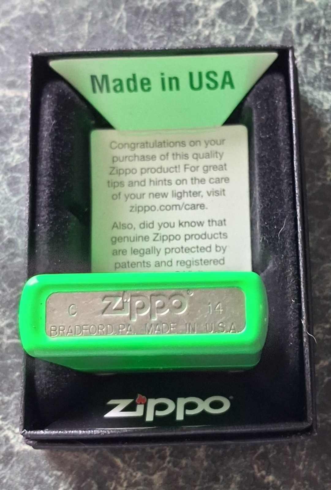 Zippo Windproof Lighters Lot of 3 Made in USA w/ Boxes