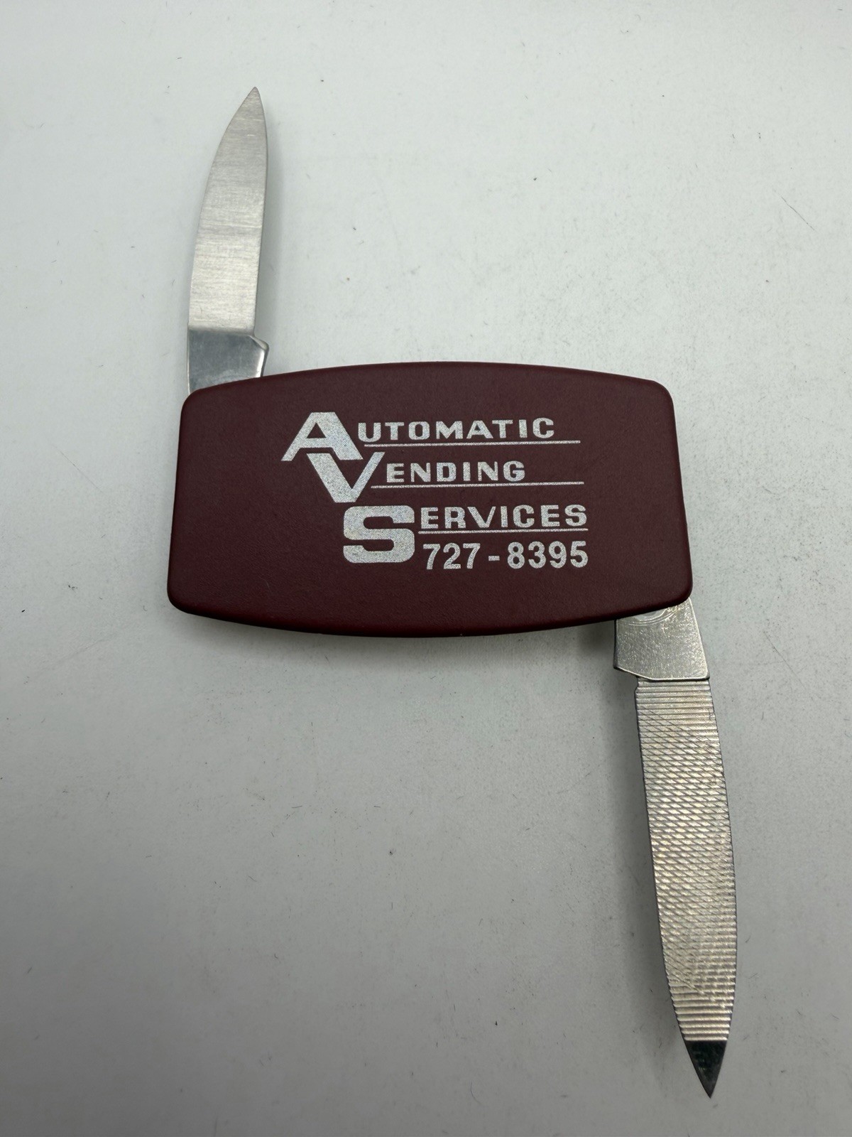 Automatic Vending Services Advertising File Money Clip Zippo New B1
