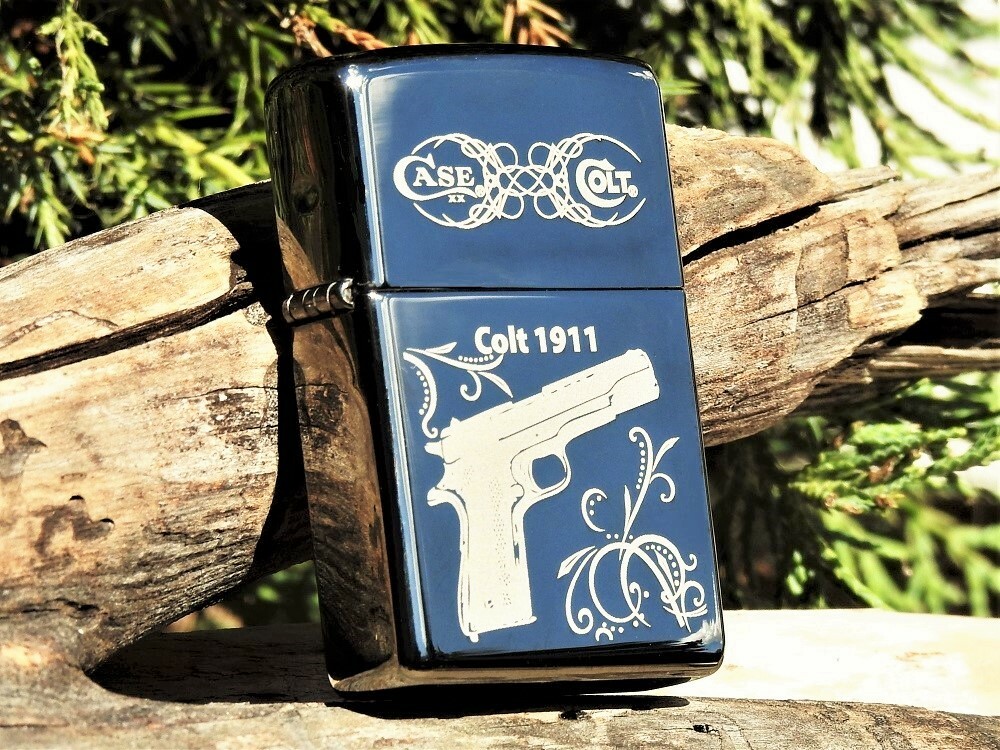 Zippo Lighter – Colt 1911 Pistol – Case XX Knives – M1911 A1 – Firearms – ZPCT09