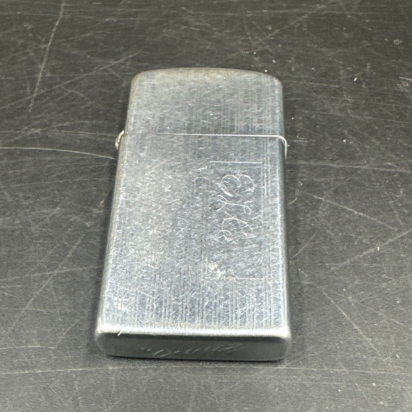 1956 Zippo Slim Pin Stripe Engraved ELC 1st Production Year