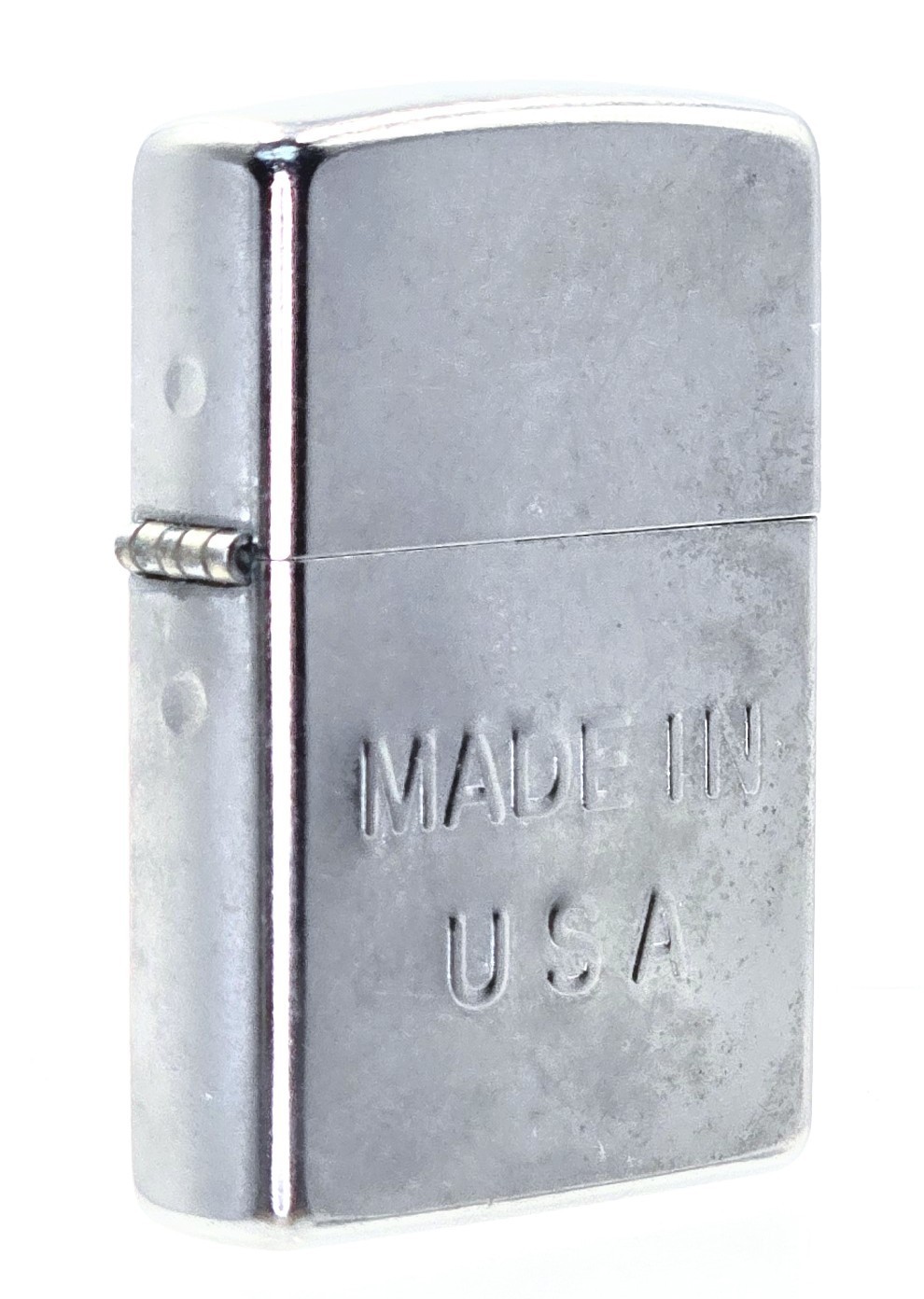 Zippo G 13 Made in USA Street Chrome Lighter NOS Unfired Orange Sticker NIB