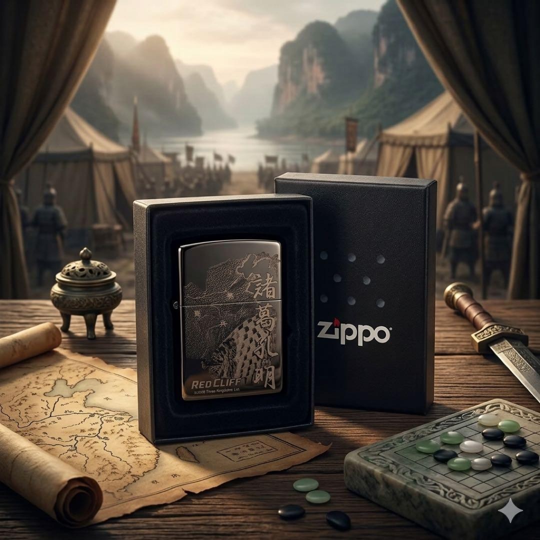 ZIPPO ESV130 Red Cliff Zhuge Liang Limited Design 2008 Box