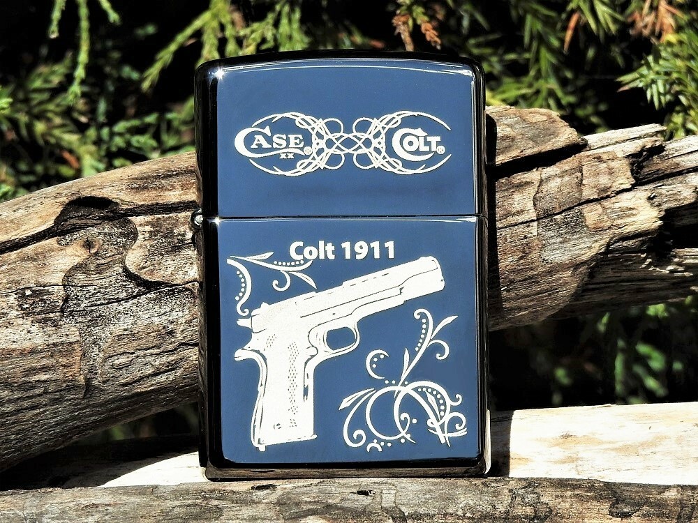 Zippo Lighter – Colt 1911 Pistol – Case XX Knives – M1911 A1 – Firearms – ZPCT09