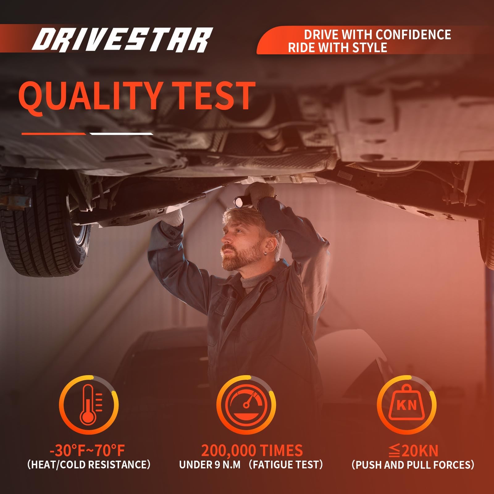 Drivestar Front Rear Suspension Kit Upper Lower Ball Joints Outer Tie Rods Sway