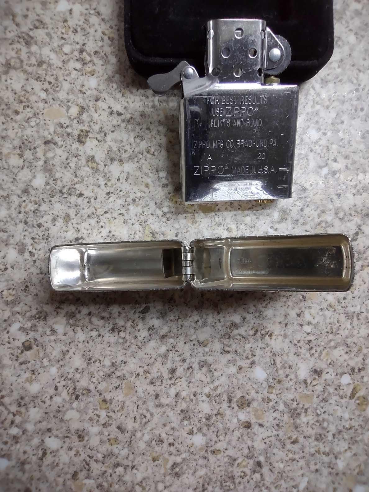 Zippo – Solid Sterling Silver – Armoured Case Unique Dragon Carved New & Unused