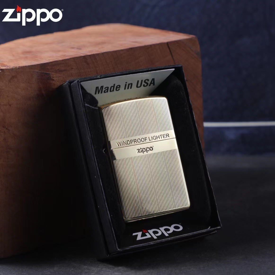 Zippo Vertical Stripe Gentleman Lighter – Gift & Collectible