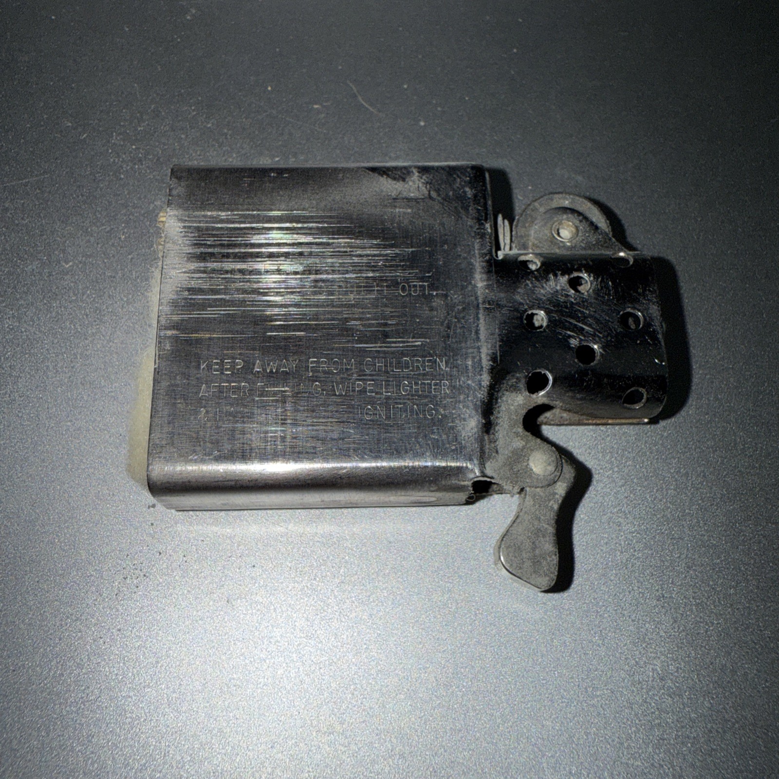 ZIPPO Table Lighter Handilite Vintage Oil Smoking Bradford PA USA Untested