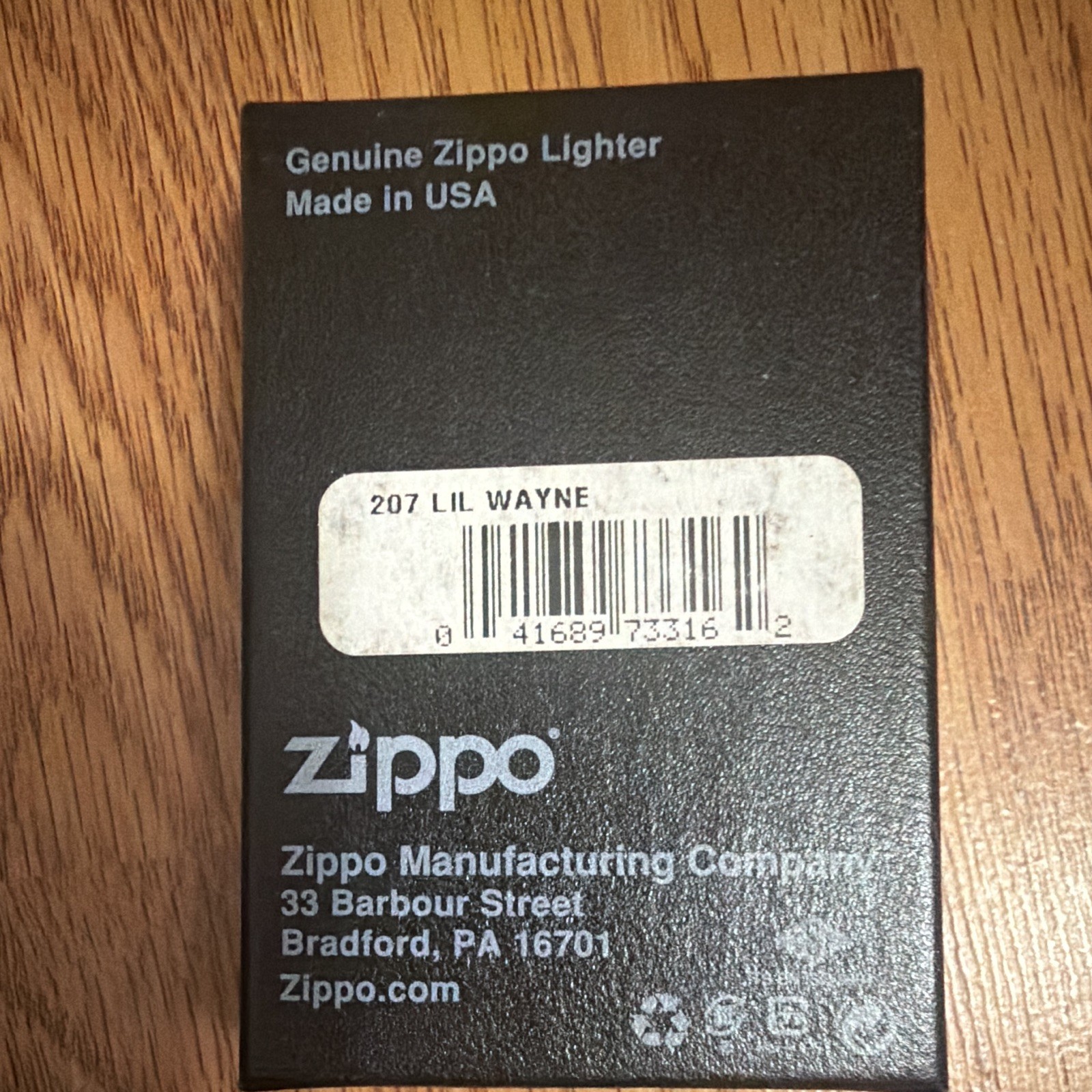Zippo Lil Wayne „LIL WAYNE“ Model 207 Genuine Windproof Lighter in Box Music