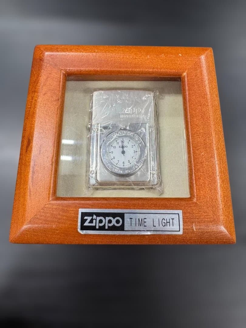 Zippo TIME LIGHT Oil Lighter Wooden Case