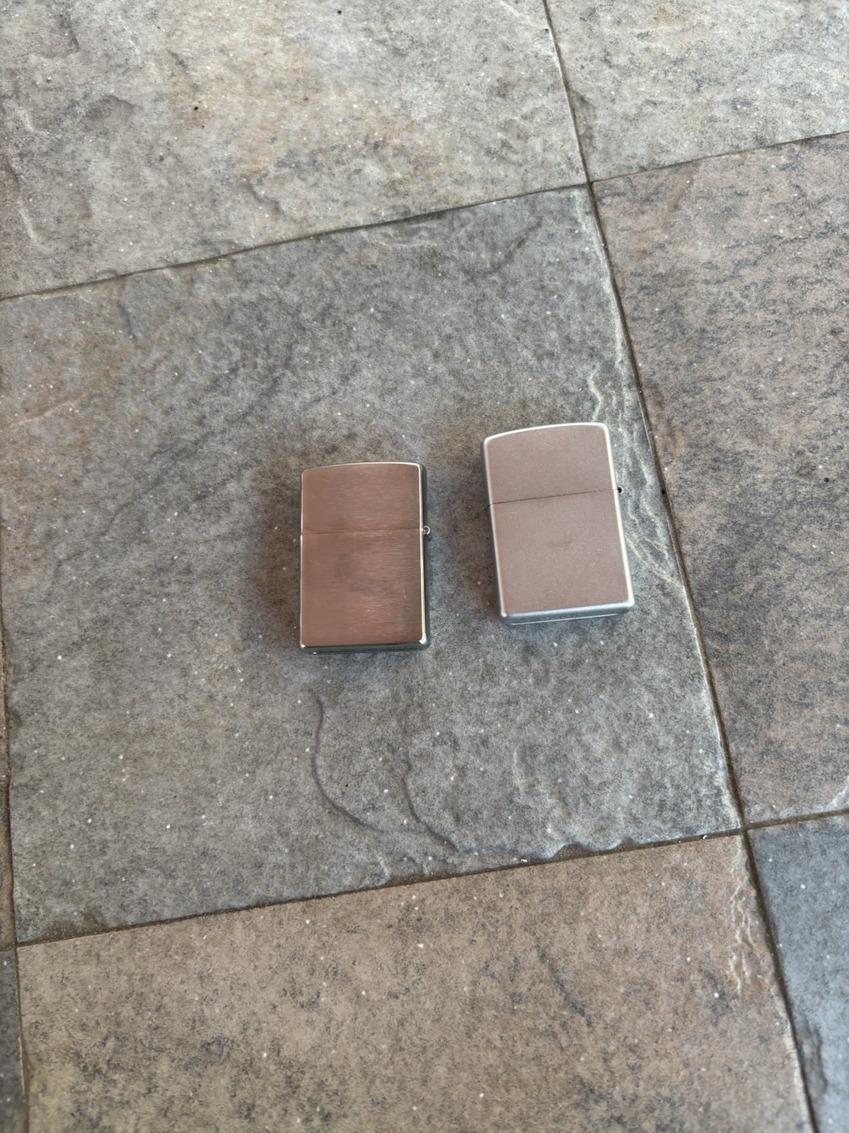 Silver Zippo Lighters 2 In Lot Including 1 Wick