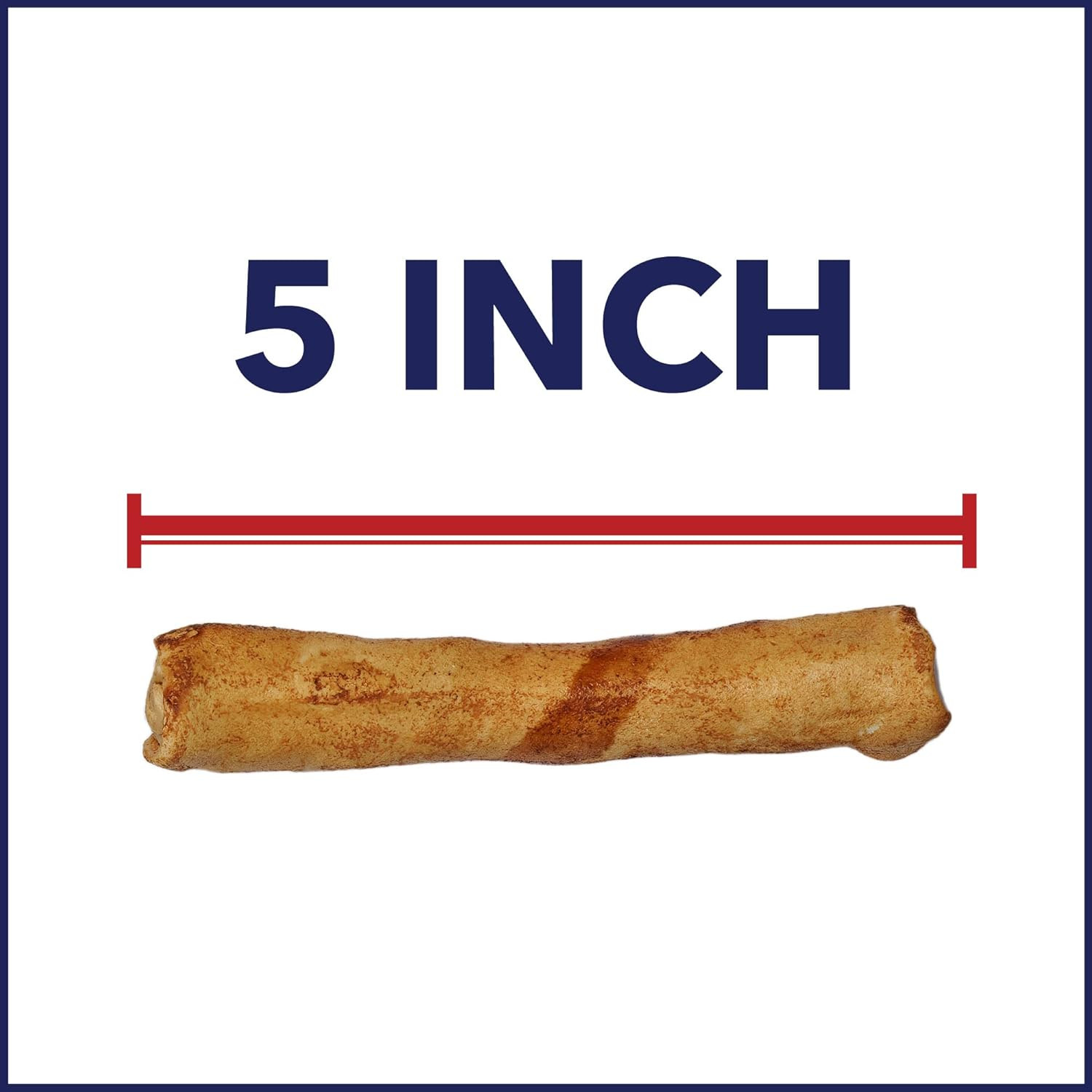 100% Made in USA Beefhide 5″ Chip Rolls Dog Chew Treats – Beef & Chicken Flavor,