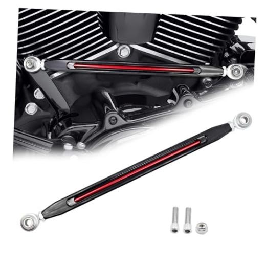 Two-Tone Collection Shifter Linkage, Black & Red Anodized, Compatible with