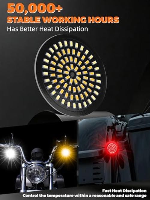New 1157 LED Turn Signals, Ultra-bright Led Blinker 1156 81 Led Chips Bullet
