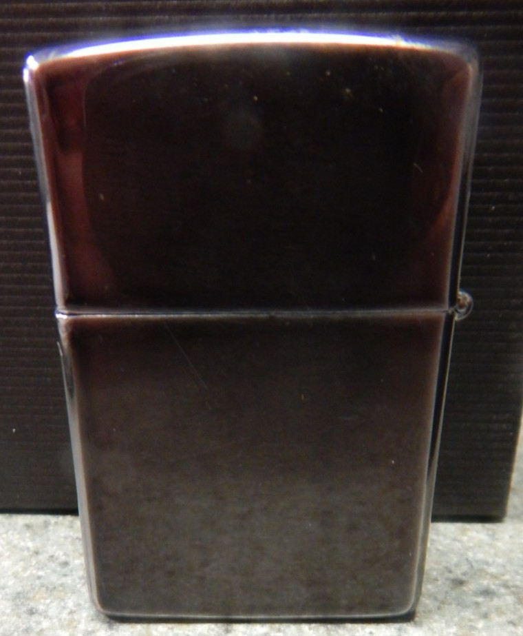 VINTAGE CAMEL LOGO ZIPPO LIGHTER MIDNIGHT CHROME ADVERTISING