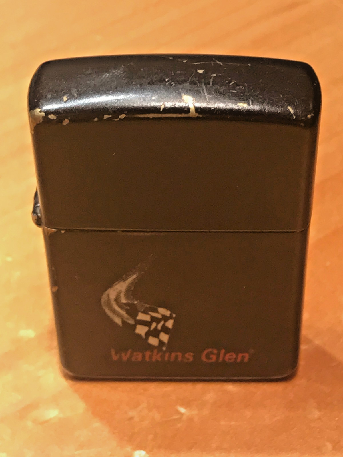 CLASSIC WATKINS GLEN BLACK ZIPPO LIGHTER MADE IN BRADFORD, PA USA