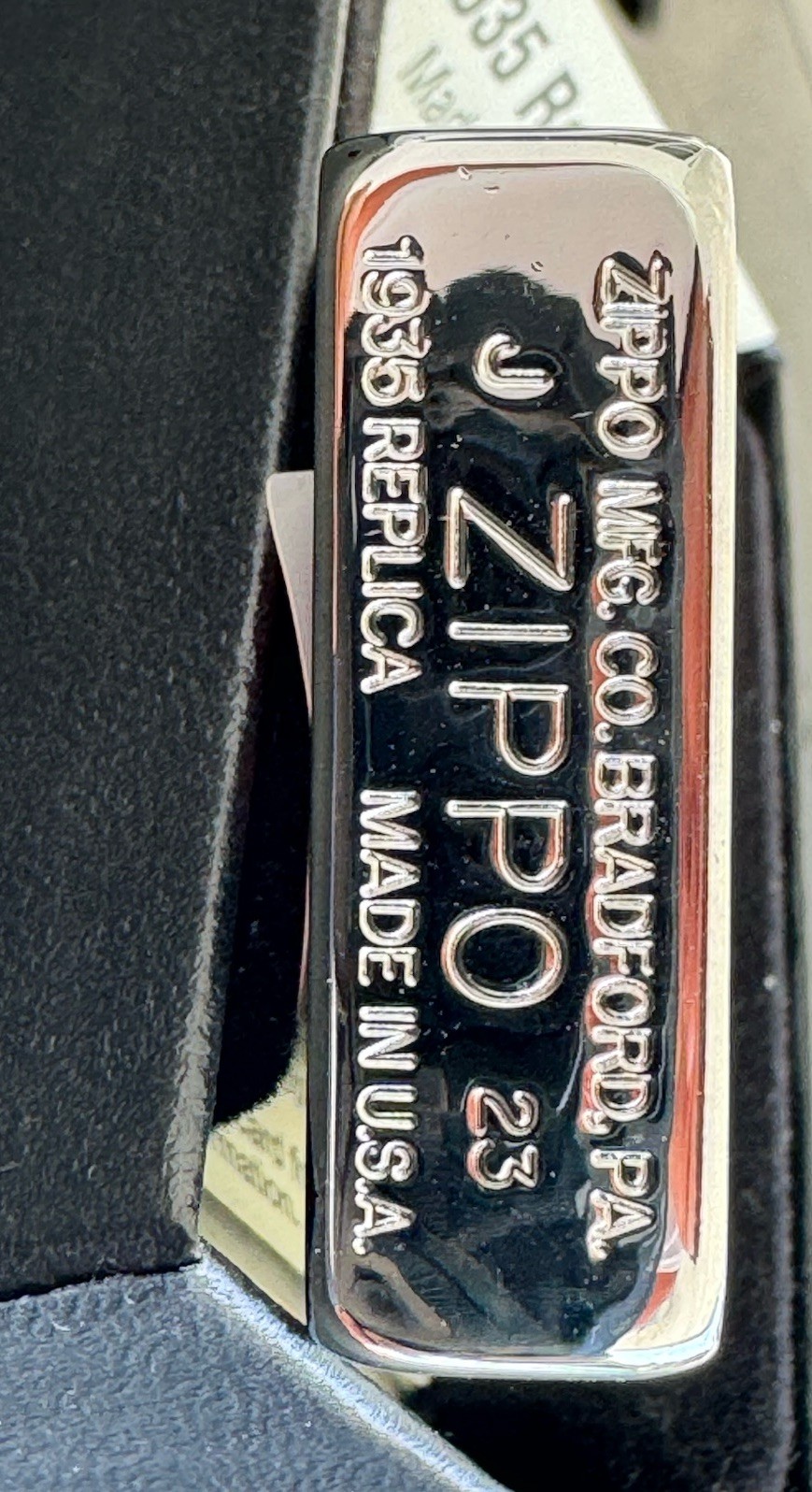 Zippo 1935 Replica Art Deco Flame Lighter Limited Edition 1 Of 66 Retired New