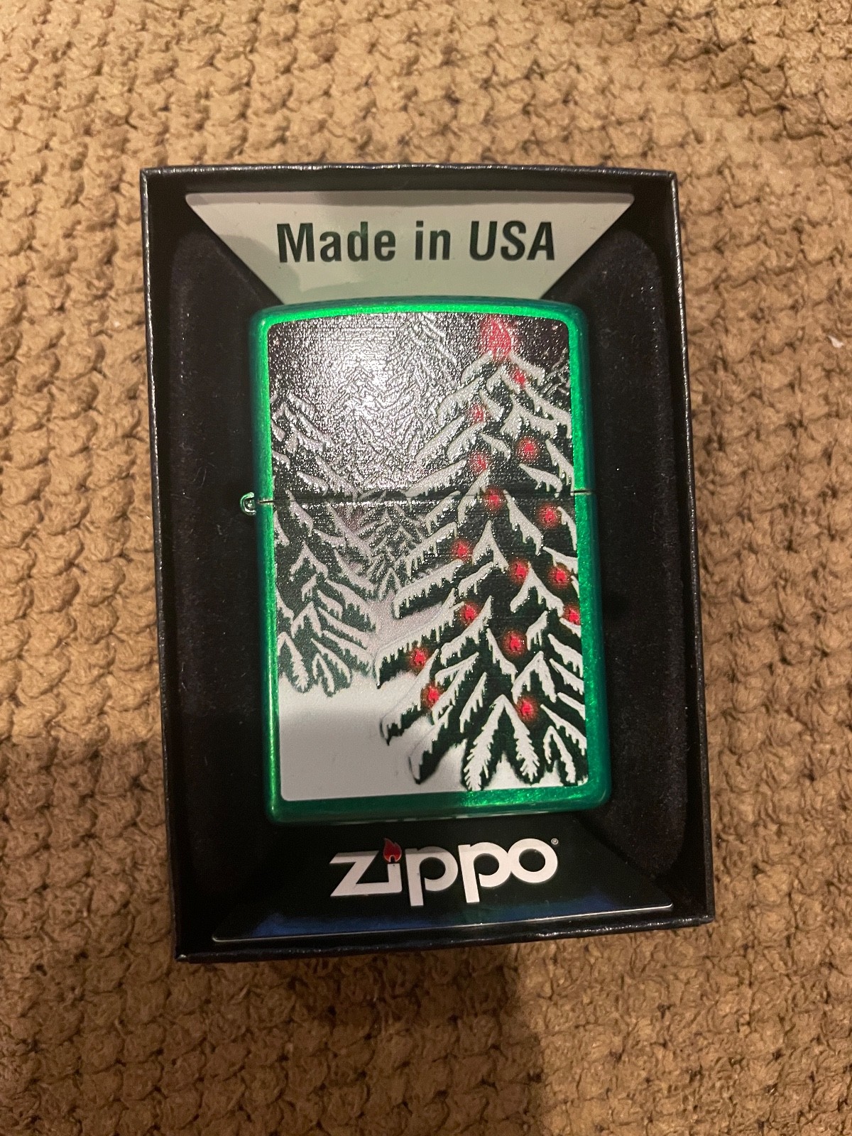 zippo green christmas tree