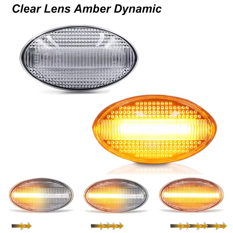 For Mini Cooper R50 R53 2002-2006 Dynamic LED Turn Signal Side Marker Light For