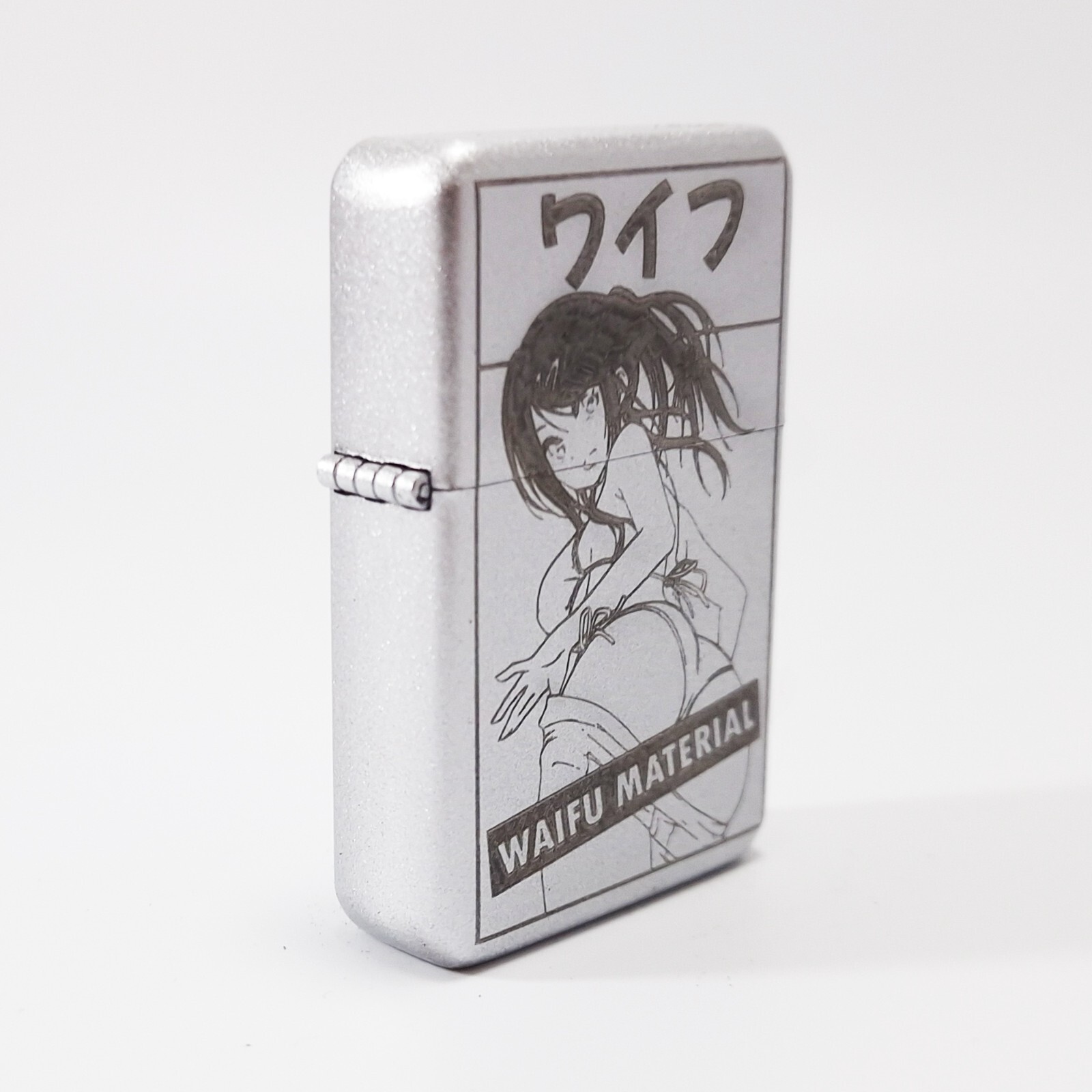 BRAND NEW – DESIGNED BRUSHED STYLED CIGARETTE PETROL LIGHTER – Waifu Material 2