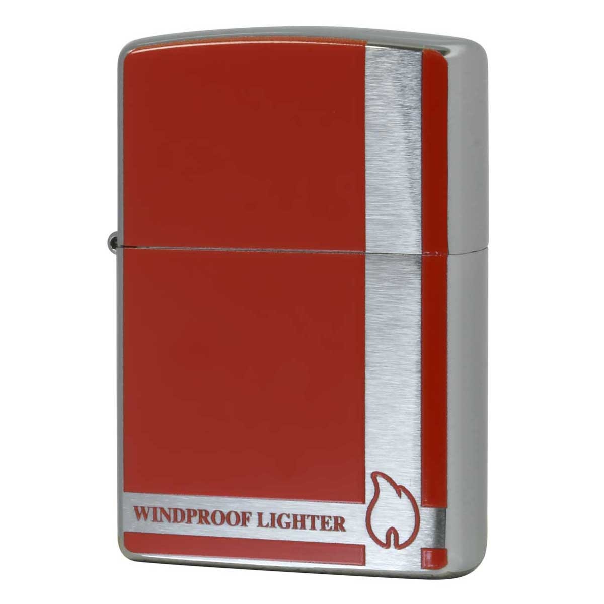 Zippo Lighter CASE ONLY Flame Icon Classical Design Red Fire Present Gifts