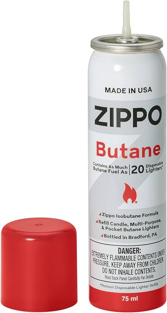 Zippo 3807 Butane Fuel, 75 ml Packaging May Vary, 42 Gram, 1.48 oz