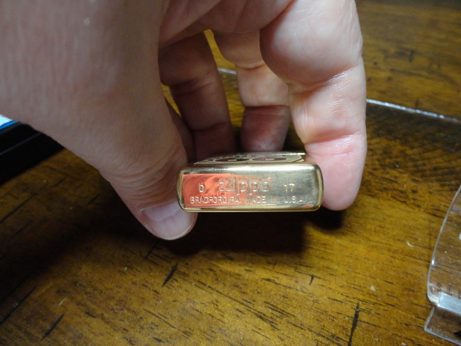 RILEY’S 66 BRASS ZIPPO LIGHTER MINT IN BOX LOOK 1 OF 28