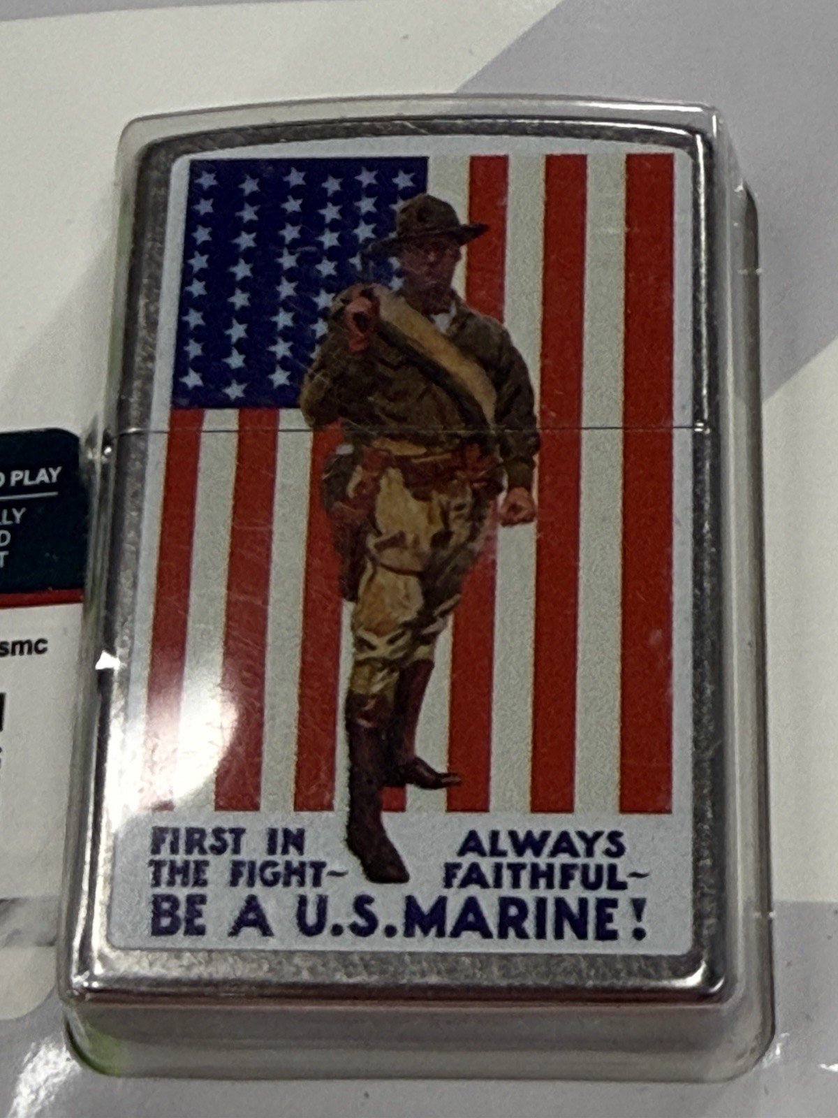 ZIPPO 2024 BE A US MARINE RECRUITING POSTER LIGHTER NEW IN BLISTER PACK #693