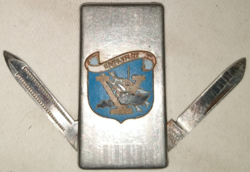 RARE 1960’S VIETNAM RIVPATFLOT RIVER PATROL FORCE MONEY CLIP KNIFE