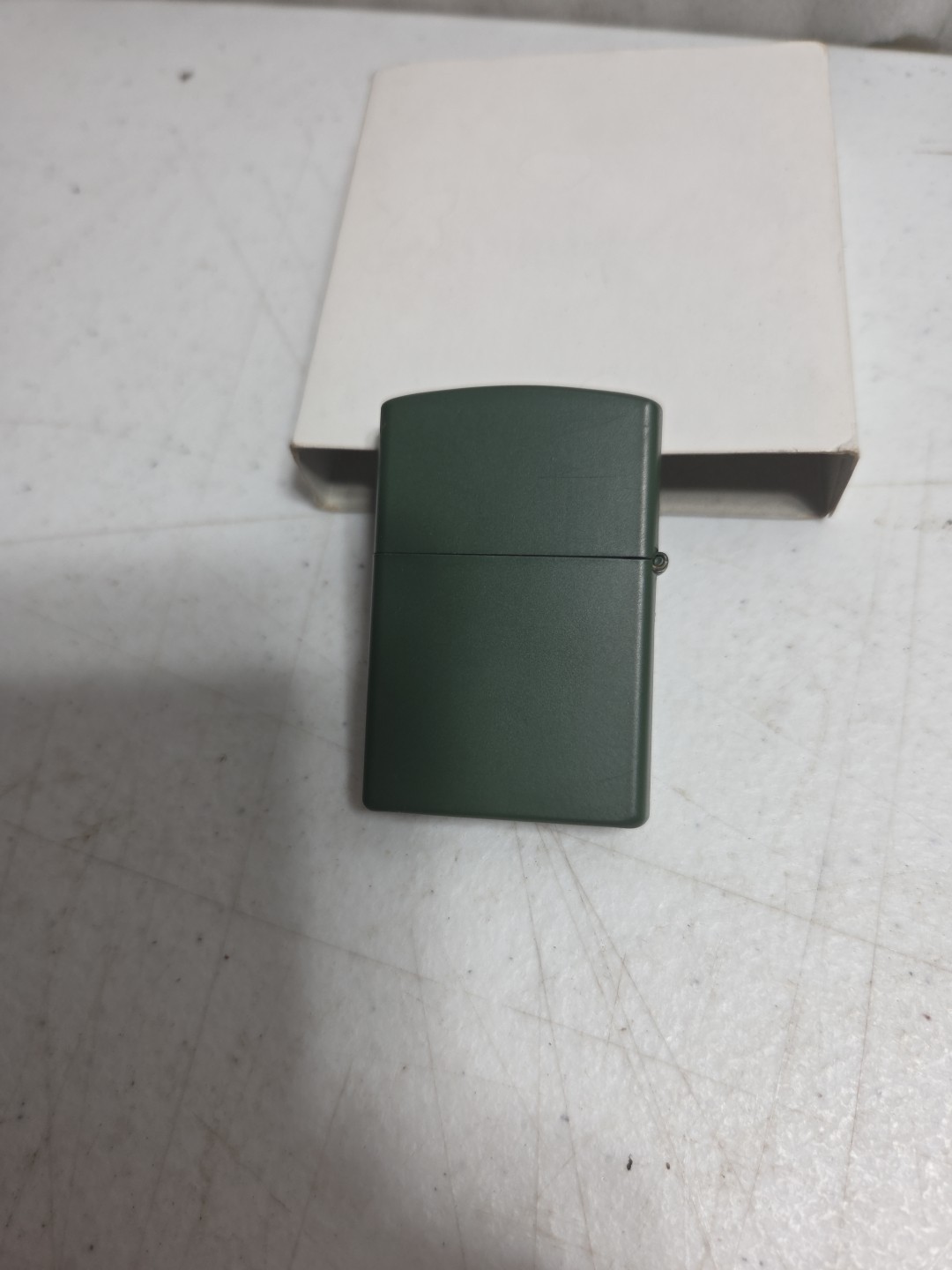 NoS – 2007 John Deere Logo Zippo Lighter – Leaping Deer – Retired – Dark Green