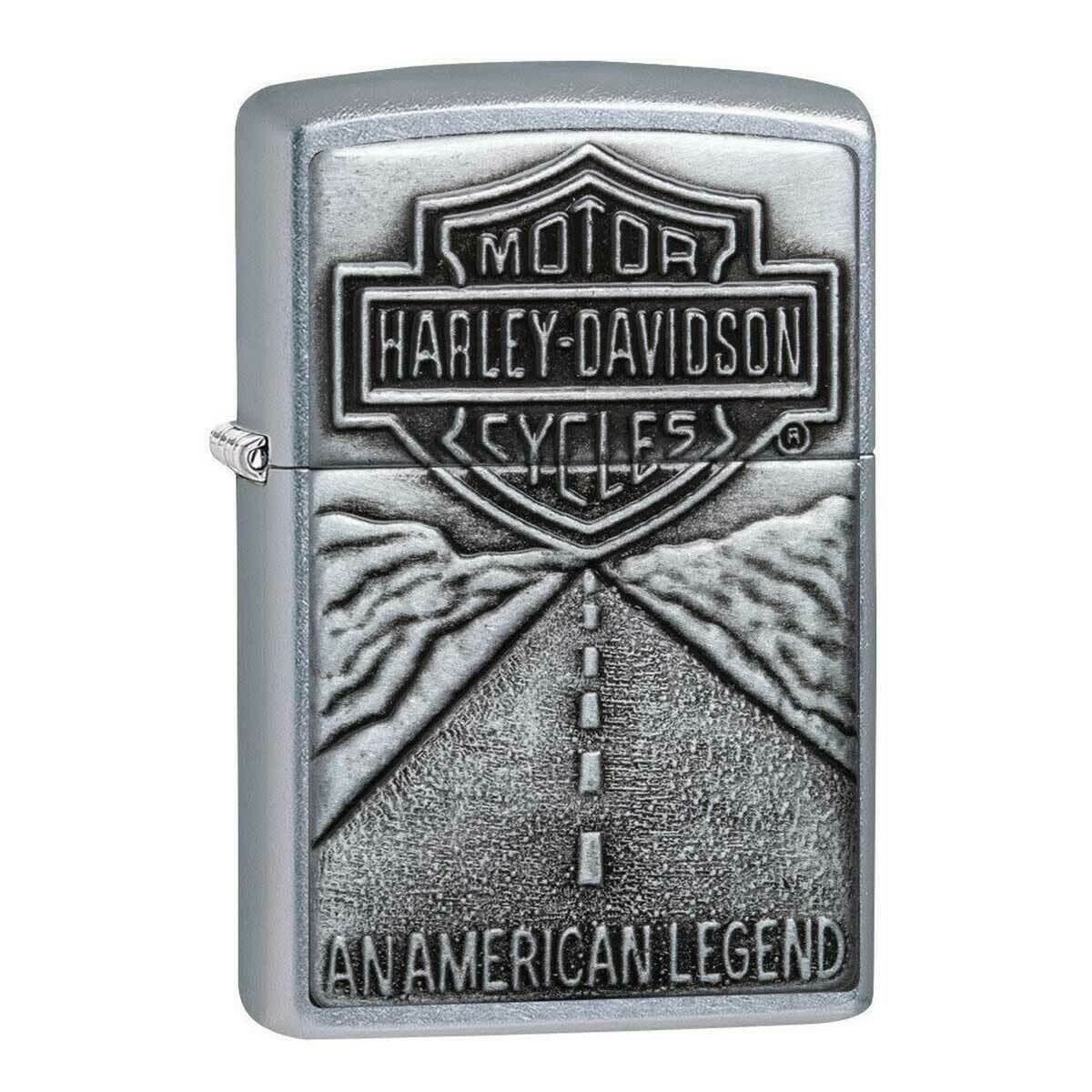 Zippo NEW 20229 HARLEY DAVIDSON- Retired Lighter With free pack Wicks&Flint