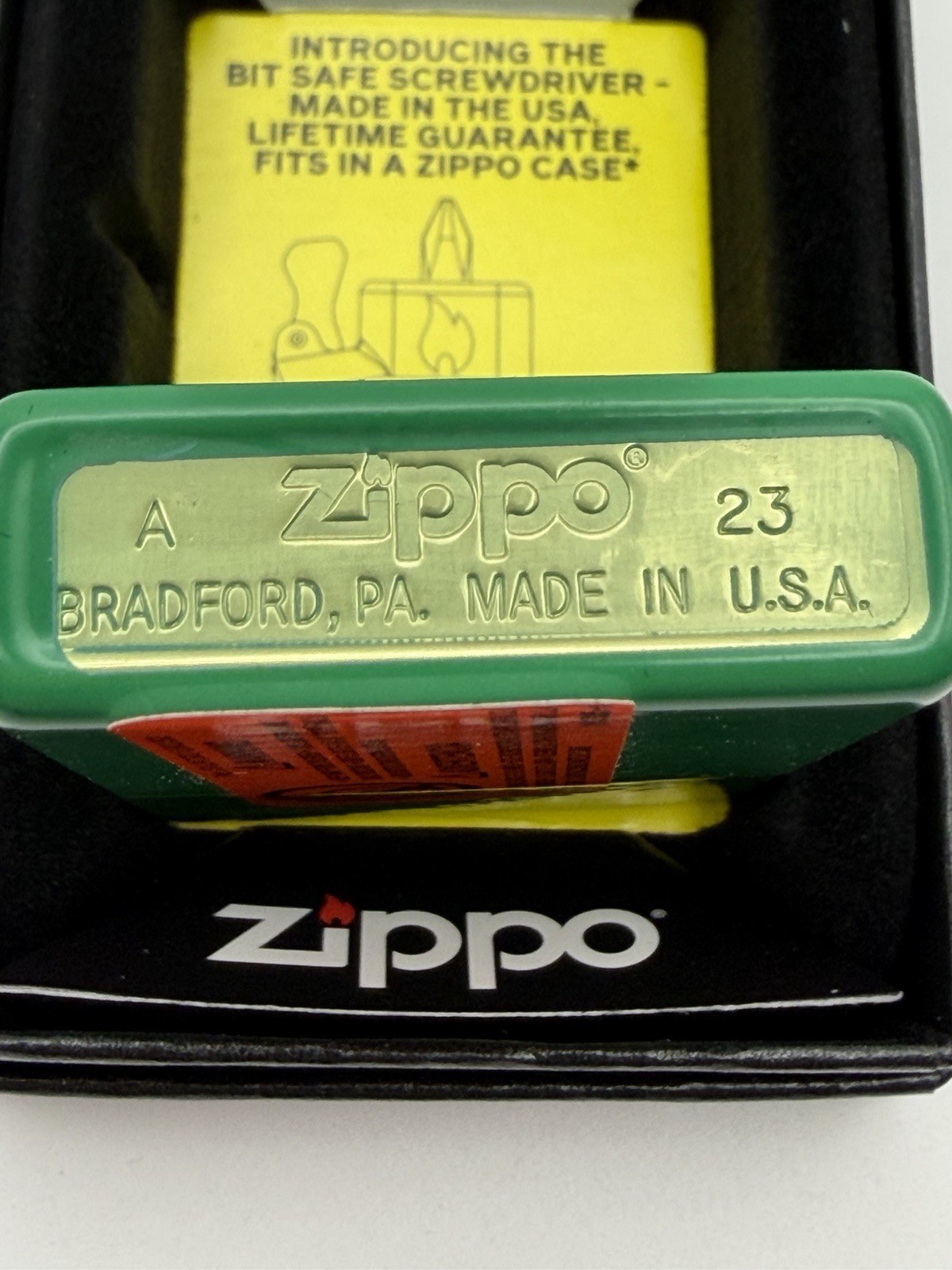 2023 Music Is My Life Green Matte Zippo Lighter NEW 48844