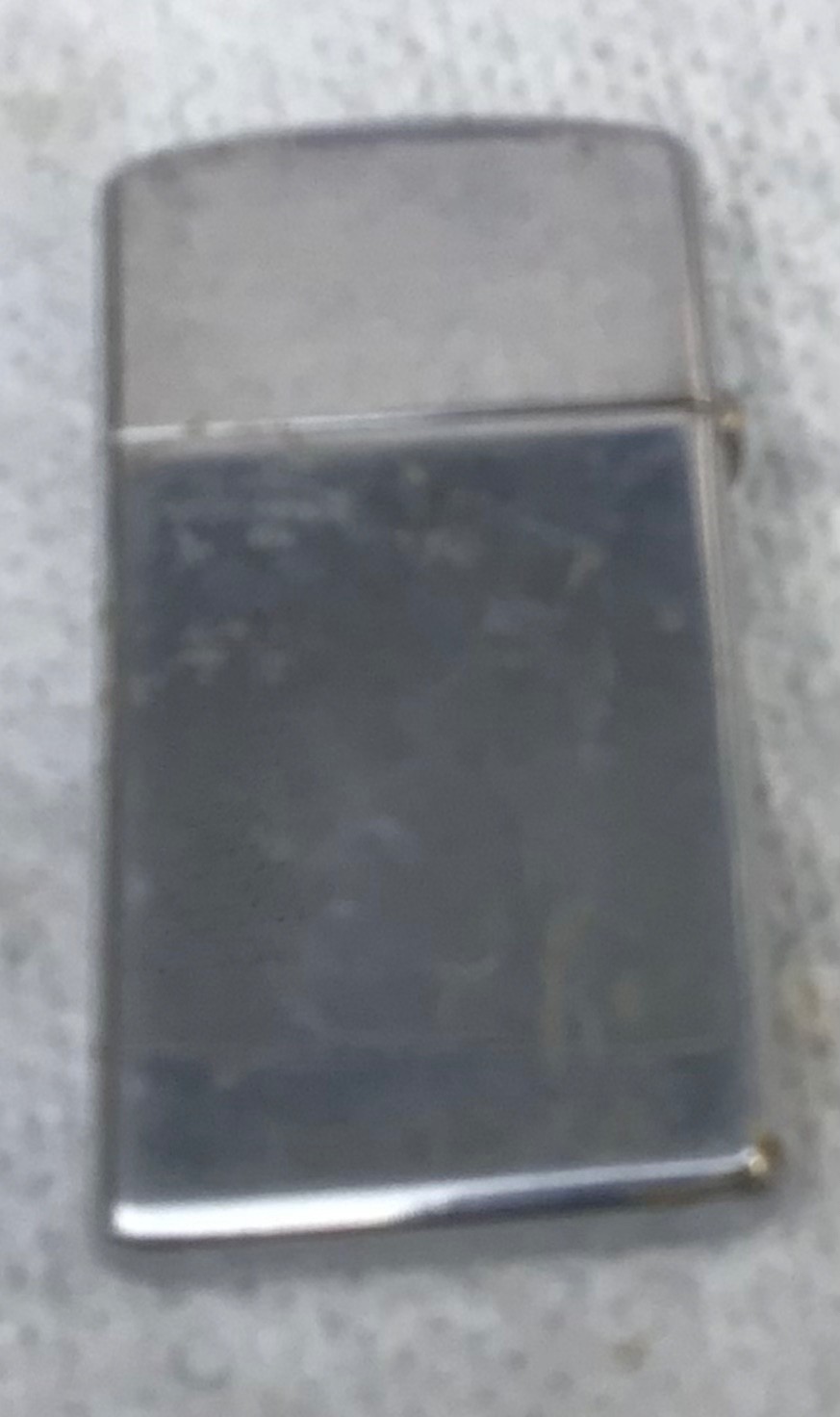 Vintage Silver Plate Zippo Lighter Bradford, PA Made In USA 2 1/4 x 1 1/8