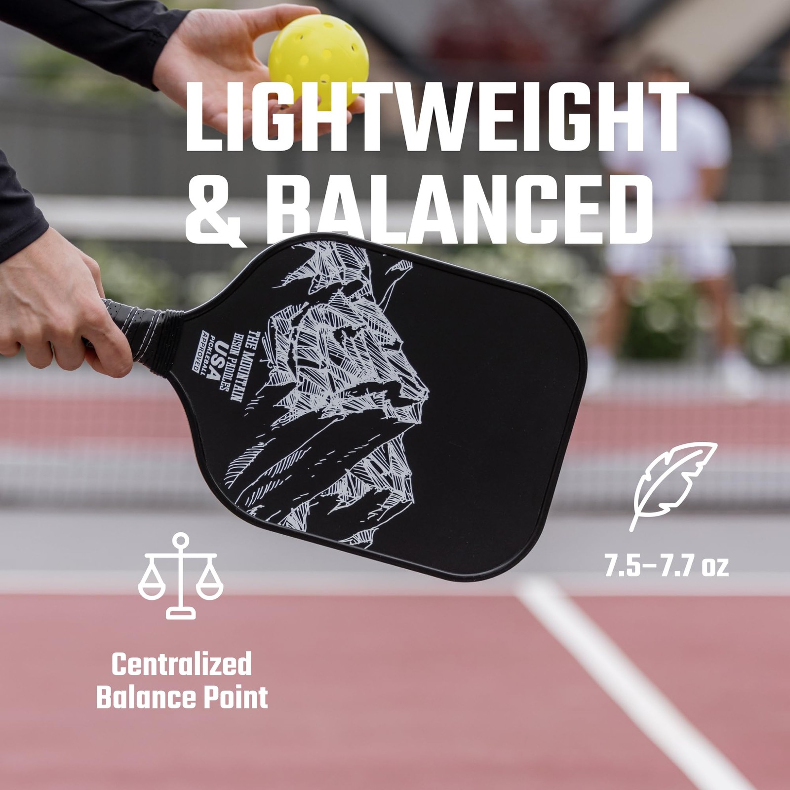 Bison Paddles Bison Carbon – Core Improves Pickle Ball