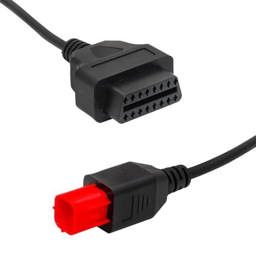 6 Pin OBD2 Adapter Cable for Kawasaki Guzzi Suzuki Yamaha Harley – Compatible