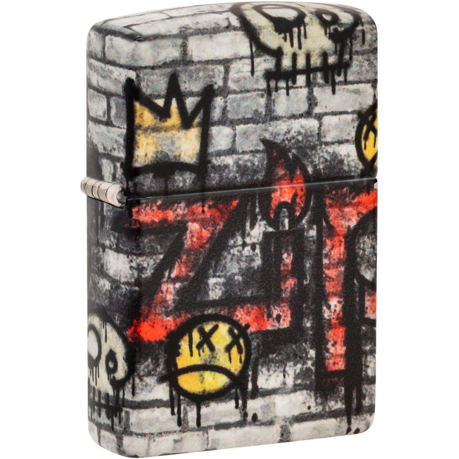 Zippo Windproof Pocket Lighter Graffiti King Design 540 Color Metal 46282